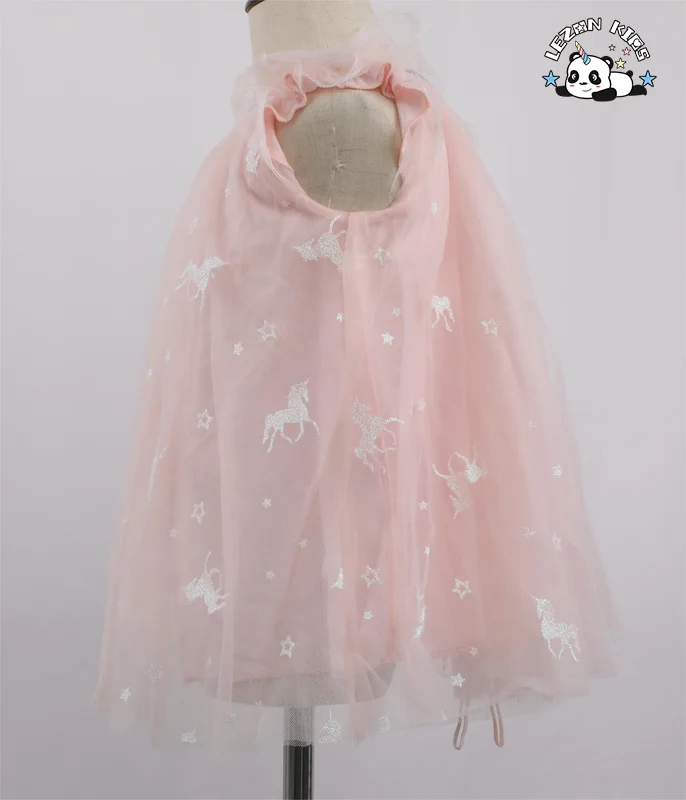 LEZONKIDS - New Fashion Sleeveless Tutu Princess Clothing unicorn Embroidery Craft Summer Party Girls Dress